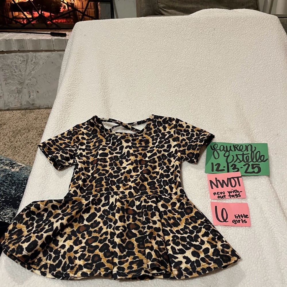 Leopard Print Peplum Top